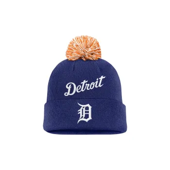 Nike Detroit Tigers Peak Men's Nike Mlb Cuffed Pom Beanie