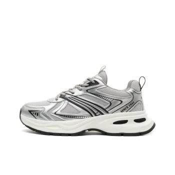 JEEP SPIRIT Cushioning, Slip Resistant, Breathable, Lightweight Low Top Running Shoes Unisex Silver