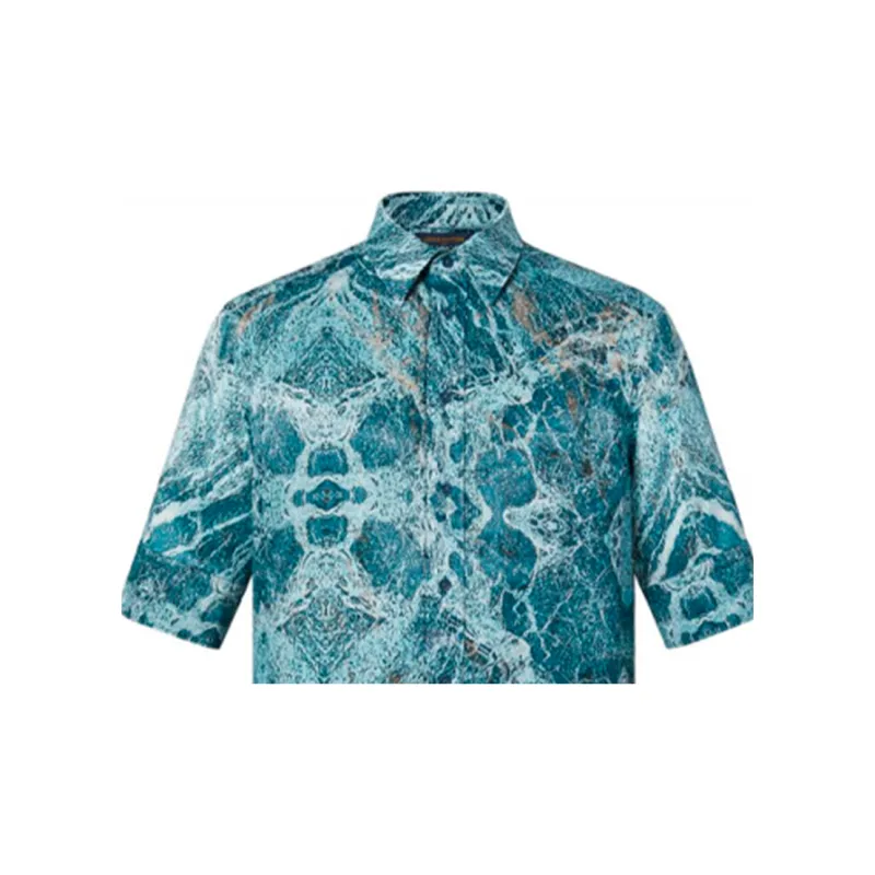 LOUIS VUITTON Shirt Men's Lake Blue-1