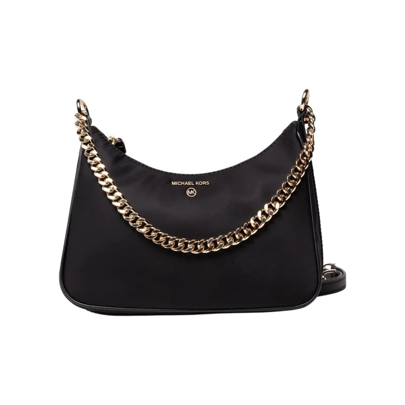 MICHAEL KORS Jet Set Nylon Fabric Shoulder Bag Unisex Black-3