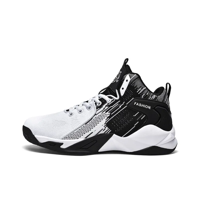 MUSNODO Shock Absorbers With Slip Resistant And Abrasion Resistant Properties High Top Basketball Shoes Unisex-6