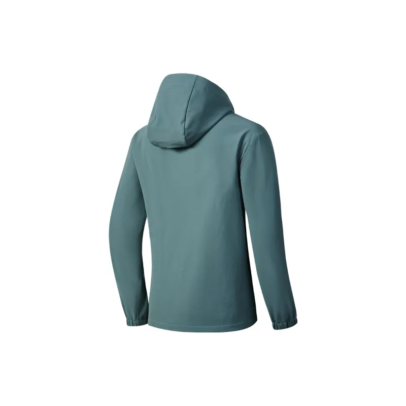 Erke Variety Training Collection Trench Coat Men's Stone Yu Blue-1