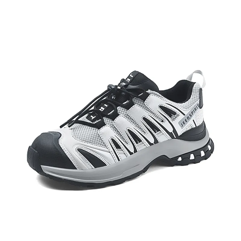 JEEP SPIRIT Outdoor Trail Running Hiking / Trekking Shoes Unisex Low Top Beige Gray/Black Gray/Light Green/Light Coffee-8