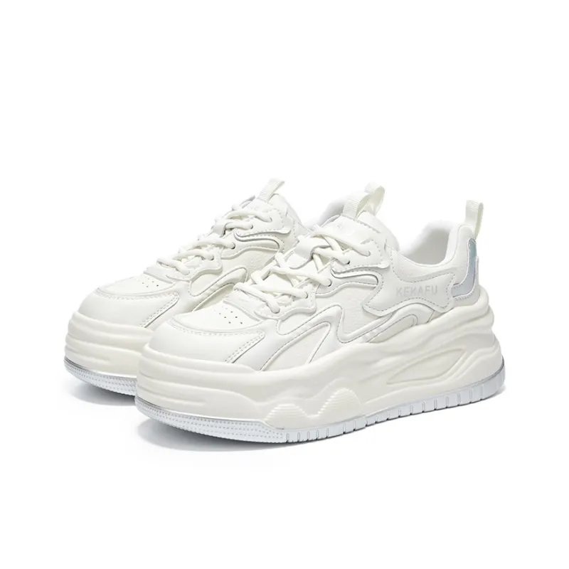 KEKAFU Anti Slip Wear Resistant Low Top Chunky Sneakers Women's-2
