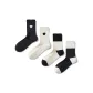 Black Heart Embroidery+White Heart Embroidery+White & Black+Black & White[4 Pack]