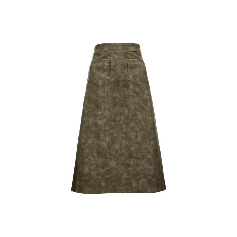 ONLY Casual Long Skirts Women's E06 Robin Green-1