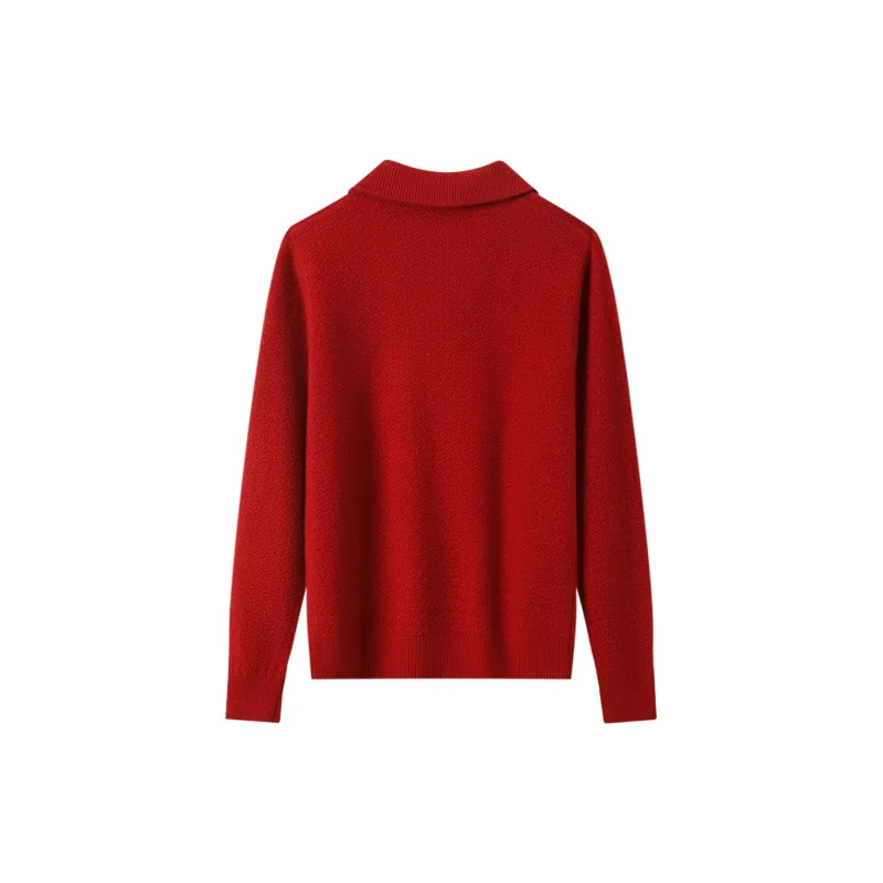 H YXIANG Cashmere Sweater Women's-5