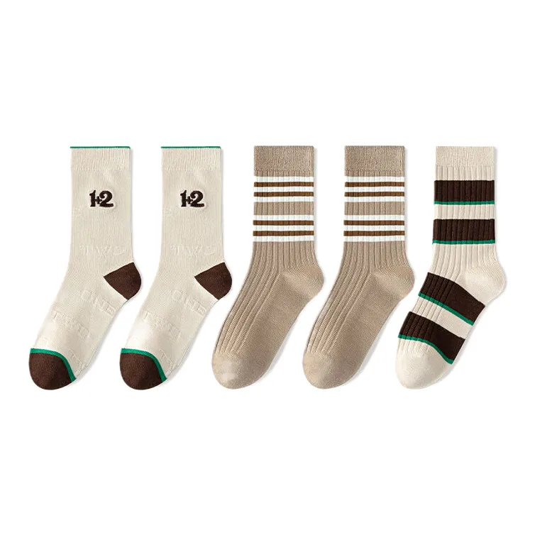 Lan Miao Mid Calf Socks Women's 5 Pack-4