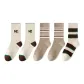 2 Beige+2 Light Coffee Stripes+1 Wide Stripes