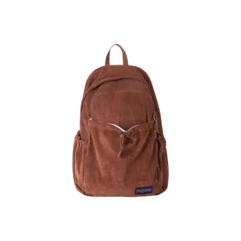 JanSport Corduroy Backpack Large Size Unisex Mocha