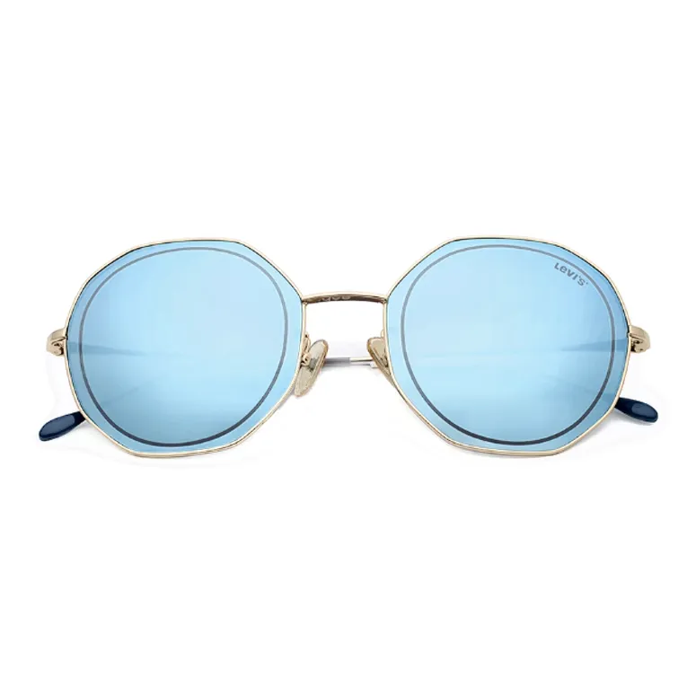 Levi's Alloy Round Sunglasses Women's Gold-2