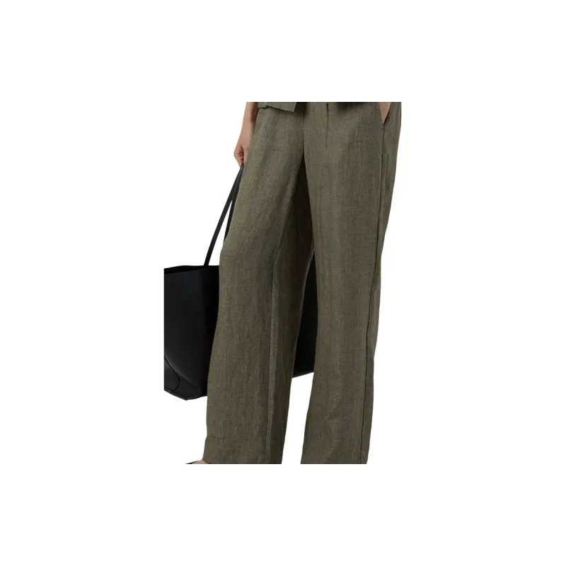 SUNSPEL SS24 Casual Pants Women's Khaki Green-2