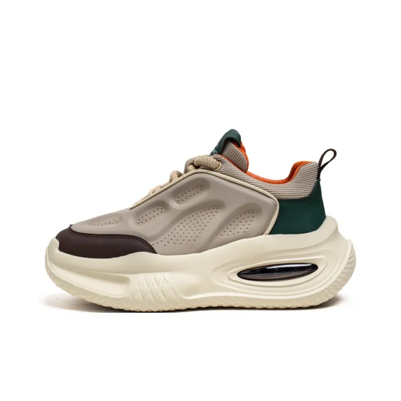 Wooden Rabbit Cushioning, Wear Resistant Mid Top Chunky Sneakers Men's-5