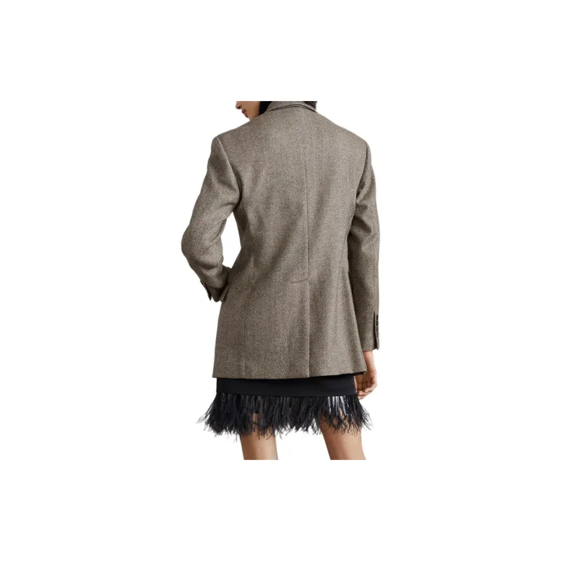 Brunello Cucinelli Double breasted Herringbone Blazer-1