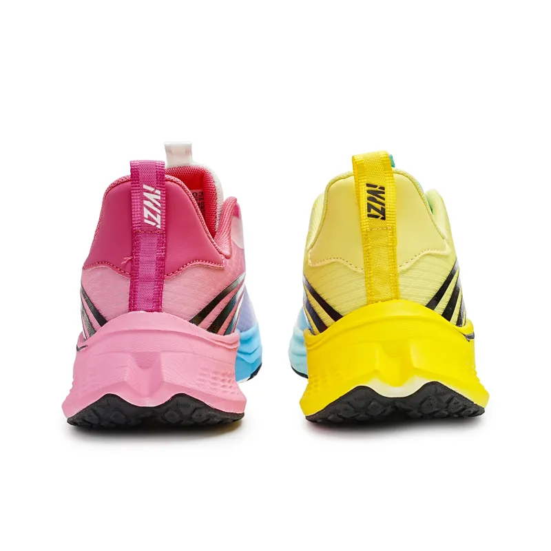 IWZI Low Top Running Shoes Unisex Blue Talent, Pink Appearance/Mismatched Color-4