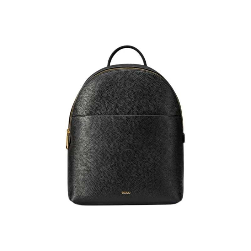 Ecco Cow Leather Backpack Medium Size Women's Black-0