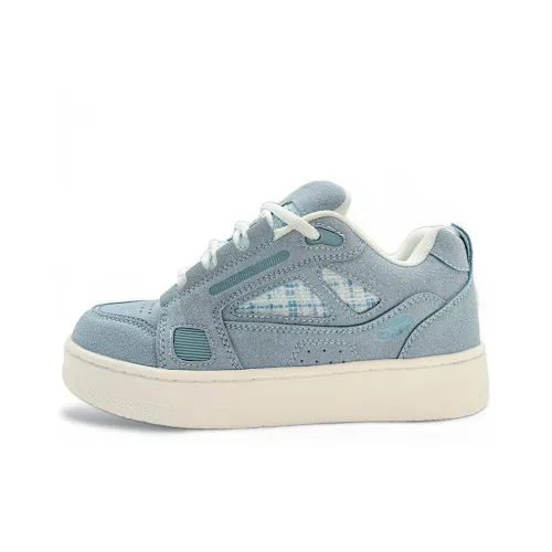 ITGI Anti Slip Wear Resistant Low Top Skateboard Shoes Unisex Blue White