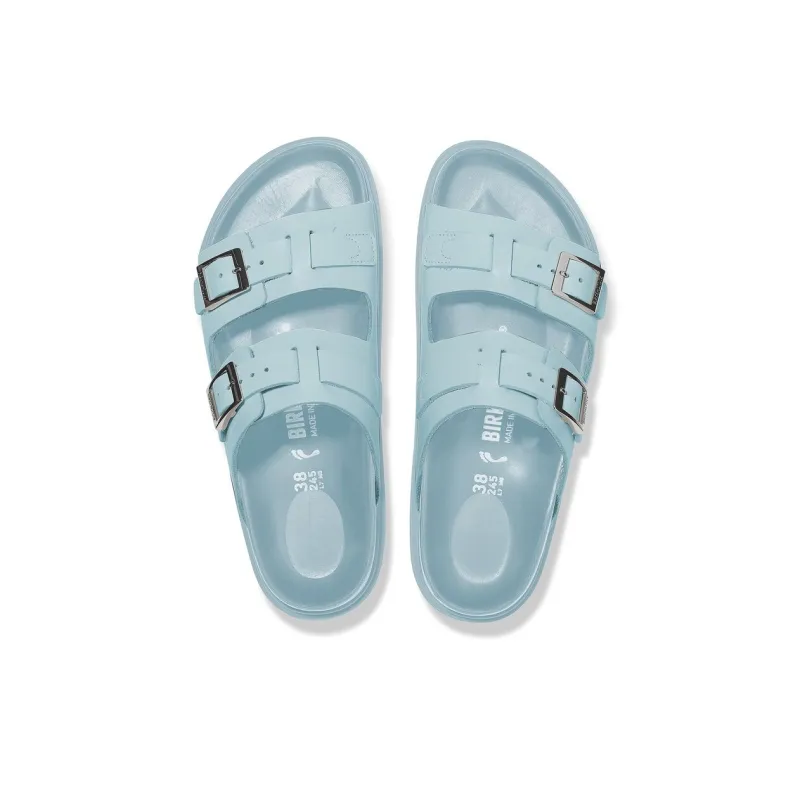 Birkenstock Rubber Sole Abrasion Resistant Slide Slippers Women's Mineral Blue Regular-3