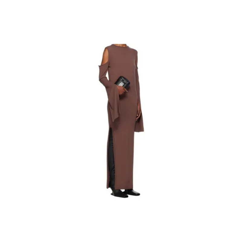 RICK OWENS/RO Long Sleeved Dress Women's Brown-2