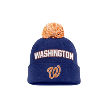 Nike Washington Nationals Peak Men's Nike Mlb Cuffed Pom Beanie