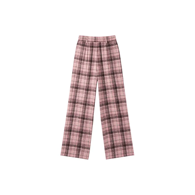 LEDIN Casual Pants Women's Peach Skin Pink In Stock-1