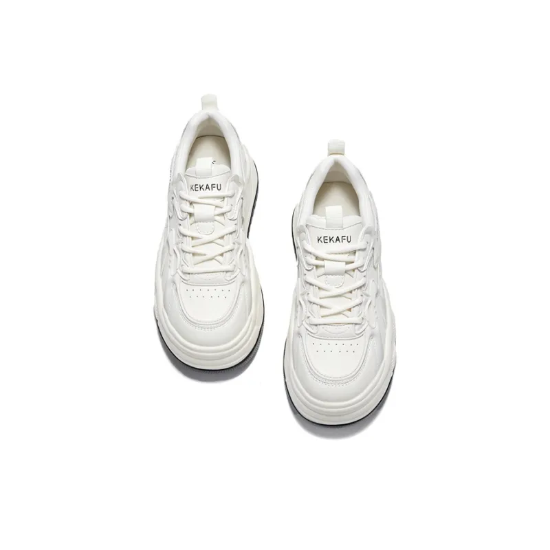 KEKAFU Anti Slip Wear Resistant Low Top Chunky Sneakers Women's-11