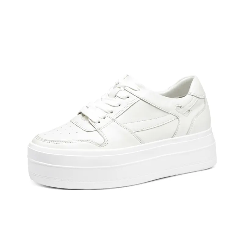 He Jinchang Anti Slip Wear Resistant Skateboard Shoes Women's White-2