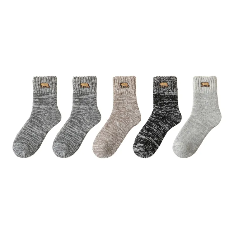 MIIOW Mid Calf Socks Men's Combo Set-17