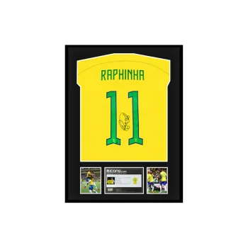 Three For Brazil National Team Jersey Icons Certificate, Deluxe Mounting