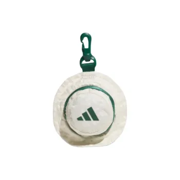 Adidas Recycled Material Small Round Bag Storage Bag For Golf Equipment Unisex Jade White & Forest Green