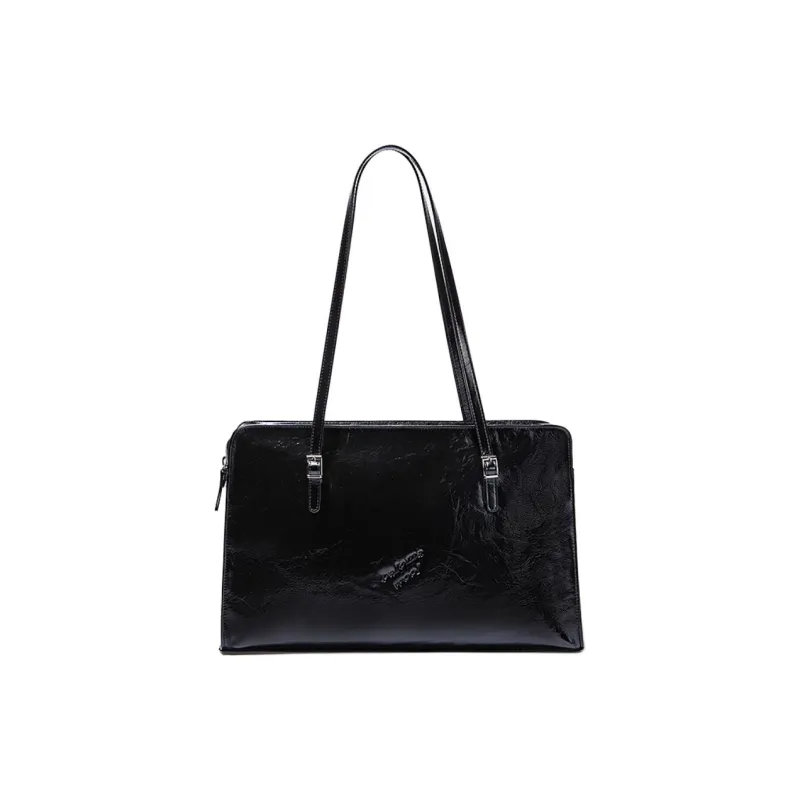 Paloma-wool Top Grain Cow Leather One Shoulder Handbags Large Size Women's Black/Military Green/Dark Brown/Peacock Blue-0