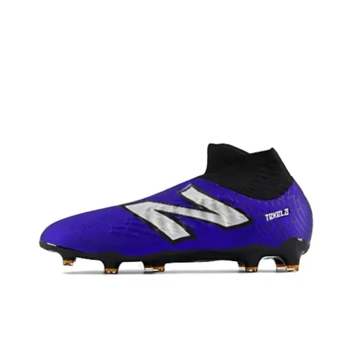 New Balance FG Rubber Long Studs Anti-Slip Wear-Resistant Soccer Shoes Men's Blue