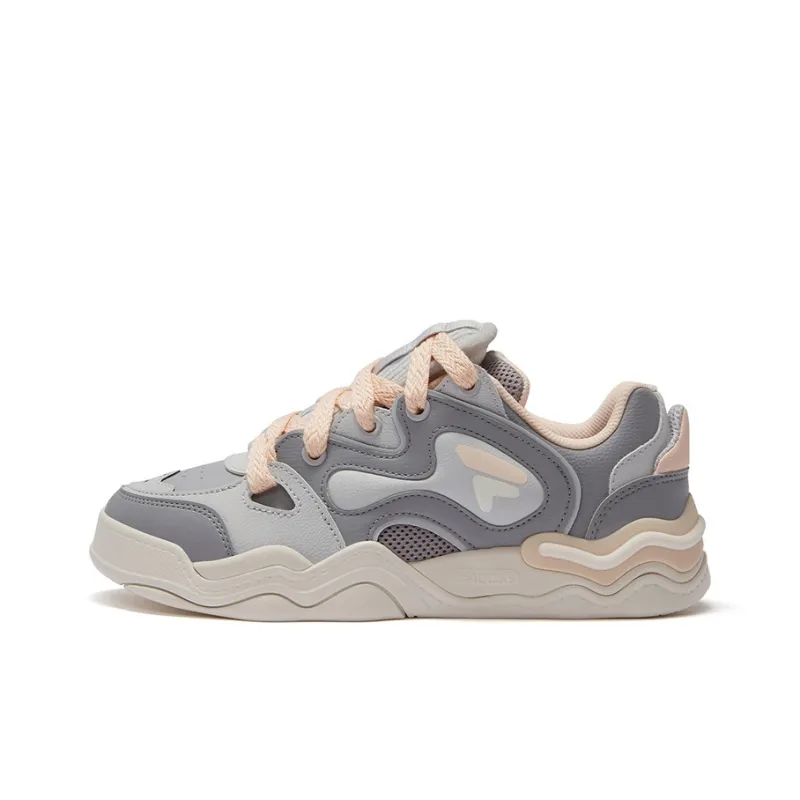 FILA FUSION KICKDX Abrasion Resistant Low Top Skateboard Shoes Women's Gray-0