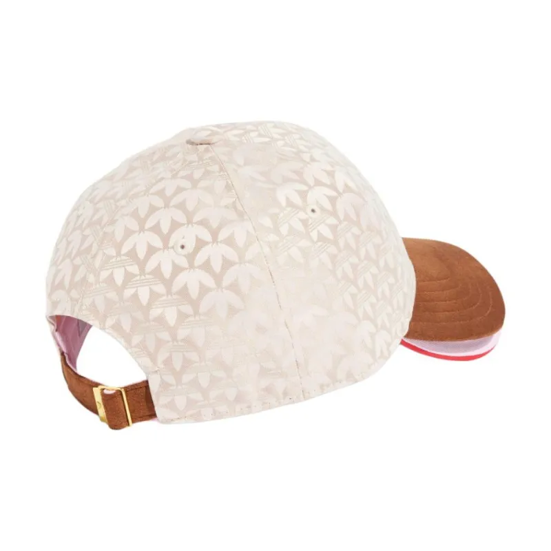 Adidas Originals Recycled Polyester Jacquard Baseball Caps Unisex Ivory Color-1