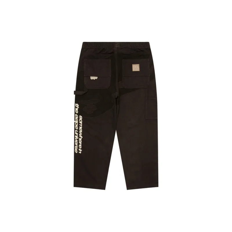 Aape Logo Patch Straight leg Trousers-1