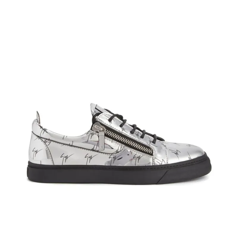 Giuseppe Zanotti Frankie Signature Logo print Sneakers-4