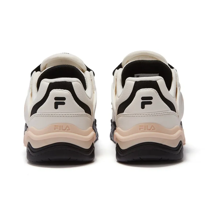 FILA FUSION KICKDX Slip Resistant Low Top Skateboard Shoes Women's White Black-2