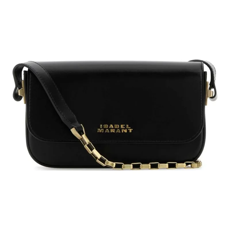 ISABEL MARANT Leather Crossbody Bag, Shoulder Bag Women's Black-0