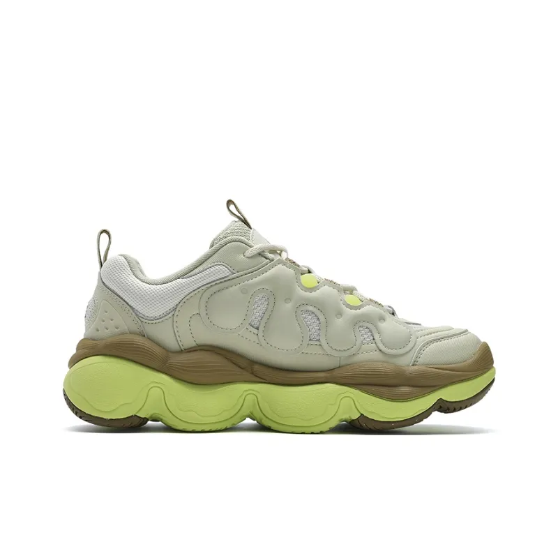 FILA PEASE Pea Shoe Low Top Casual Shoes Women's Green Yellow-1