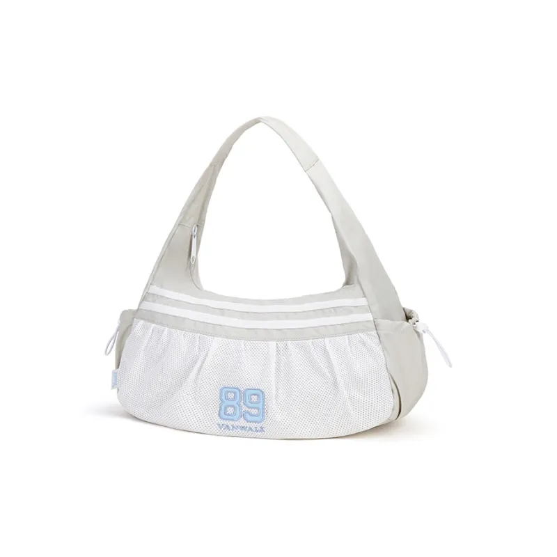 VANWALK Nylon Cloud Bag, Shoulder Bag Tubas Women's Black/White/Red-2