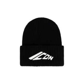 DSQUARED 2 Icon Appliqué Turn Up Hem Knitted Beanie