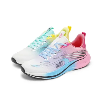 IWZI Low Top Running Shoes Unisex Mismatched Blue And Pink