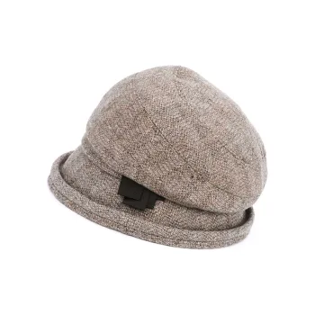 MARJAKURKI Wool Beanie Gray Fleece Lined With Greeting Card Shopping Bag For A Carefree Journey Unisex