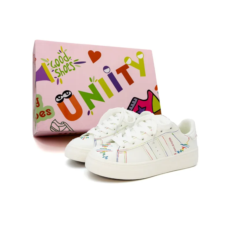UNIITY Fashion Vintage Minimalist Style Versatile Low-Top Skateboard Shoes Women's Box Included-20