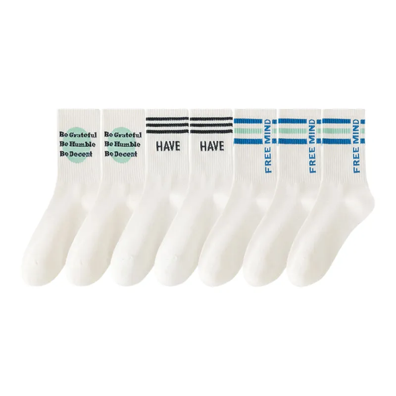 Lan Miao Mid Calf Socks Women's 7 Pack-1
