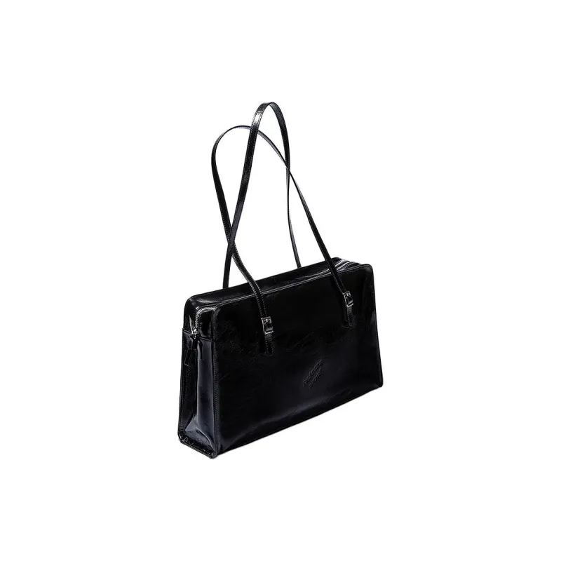 Paloma-wool Top Grain Cow Leather One Shoulder Handbags Large Size Women's Black/Military Green/Dark Brown/Peacock Blue-2