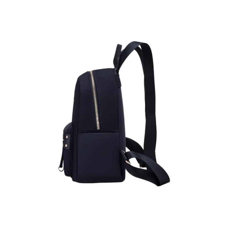 Hush Puppies Fabric Backpack Medium Size Women's Black/Blue-7