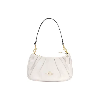 COACH Teri Cow Leather Shoulder Bag Crossbody Bag Handbag Medium Size Women's Chalk White