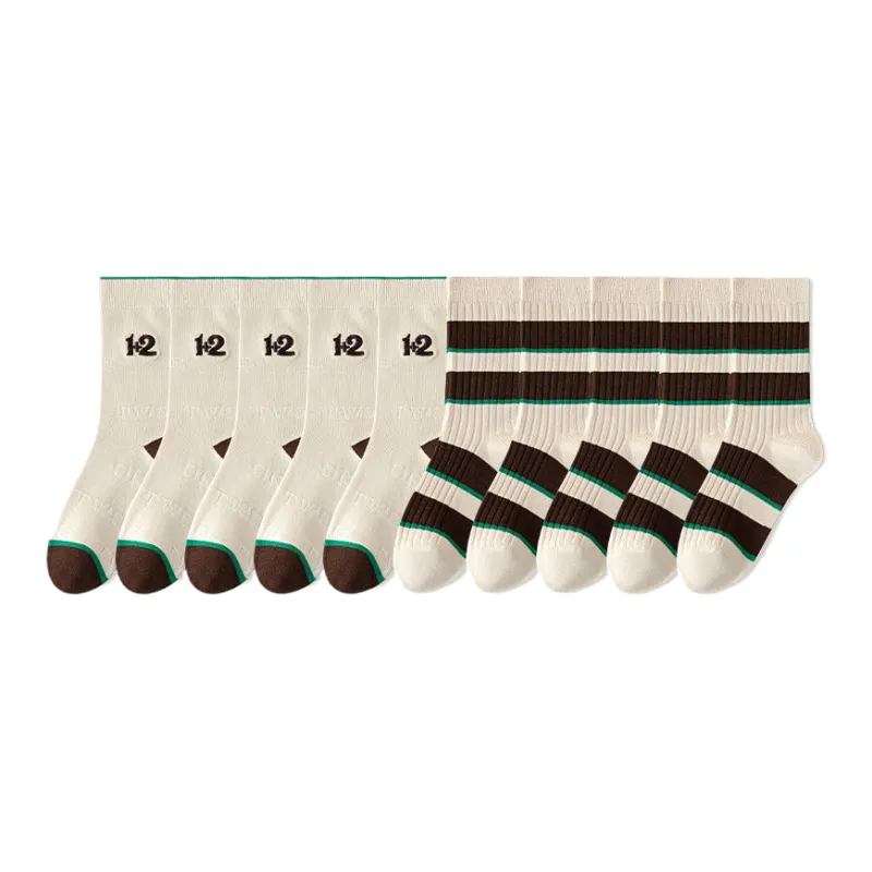 Lan Miao Mid Calf Socks Women's 10 Pack-7
