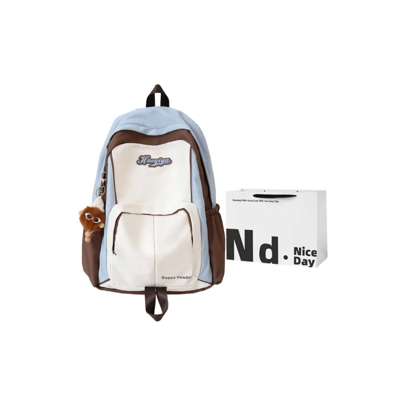 SWIMADE Nylon Backpack Regular Unisex Blue/Pink/White/Black-0